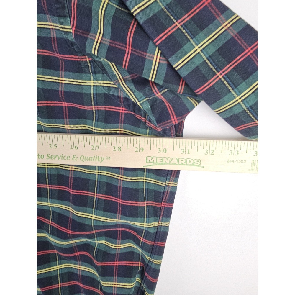 Vintage 90s Ralph Lauren The Big Shirt Mens 2XL Heavy Flannel Tartan Plaid - Picture 5 of 13